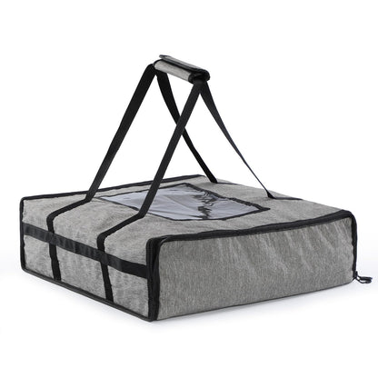 WISEPRO Pizza Delivery Bag, 20.5" X 20.5" X 5.9" Insulated Food Delivery Bag, Thermal Pizza Carrier Bag for Restaurants, Parties, Camping, Takeout