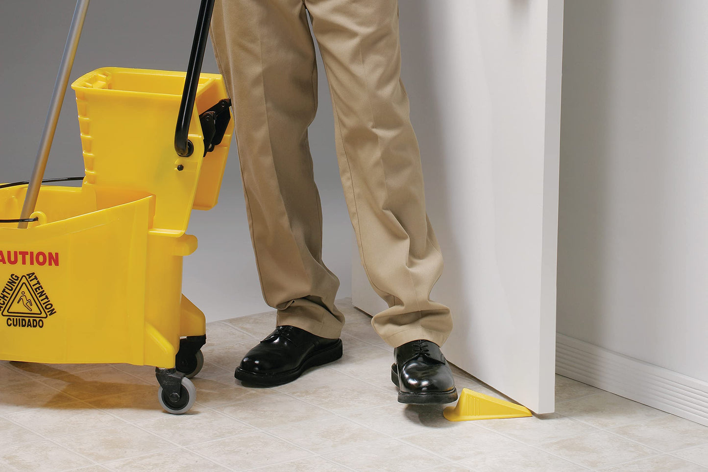 Shepherd Hardware 3763 Heavy Duty Jumbo Rubber Door Wedge, Yellow