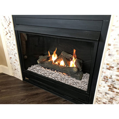 Stanbroil White Lava Rock Granules - 100% Natural Volcanic Rocks Decorative Landscaping Stones for Gas Log Sets, Fire Pits and Fireplaces - 4/5" to 1-1/5" (5 Pounds Bag)
