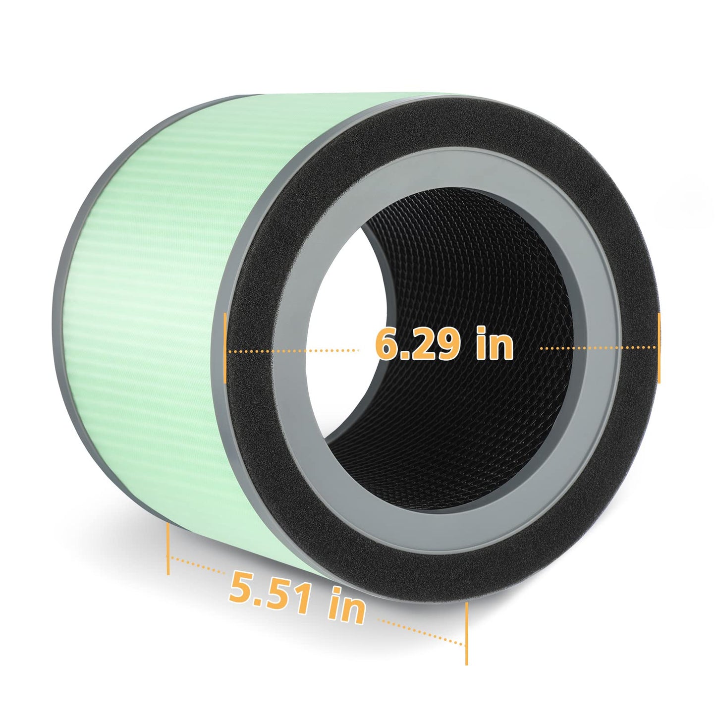 TR-8080 Replacement Filter, Compatible with Dreamegg TR-8080 Air Purifie-r, 4-in-1 H13 True HEPA Filter for Dreamegg TR8080 Filter, 2 Pack