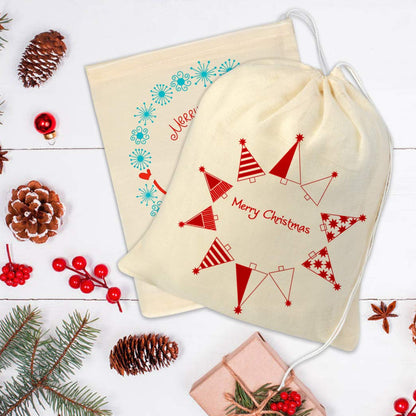 100pcs Cotton Drawstring Bags, Reusable Muslin Bag Natural Cotton Bags with Drawstring Produce Bags Bulk Gift Bag Jewelry Pouch for Party Wedding Home Storage, Natural Color (6 x 7.9 inches)
