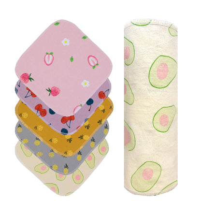 Simnice Reusable Paperless Paper Towels — Eco-Friendly Reusable Napkins Paper Towel, Washable Cotton Cloth Roll for Kitchen,25 Pack 10”x10”with Cardboard Roll