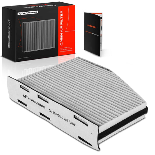 A-Premium Cabin Air Filter with Activated Carbon Compatible with Volkswagen Jetta, Passat, Golf, Tiguan, Beetle, CC, Eos, GTI, Rabbit & Audi A3 Quattro, Q3 Quattro, TT Quattro
