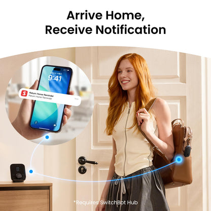 SwitchBot 130 dB Personal Safety Alarm for Women with Apple Find My APP, Extra-Loud Siren & Strobe Light, Waterproof Self Defense Keychain for Women, College Girls and Kids (Black)