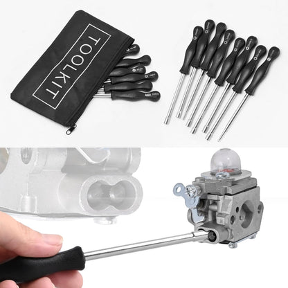 Vkinman 14Pcs Carburetor Adjustment Tool Screwdriver for Common 2 Cycle Small Engine for Poulan Husqvarna STIHL Echo Trimmer Weedeater Chainsaw Carb Adjust Tools Carb Tools