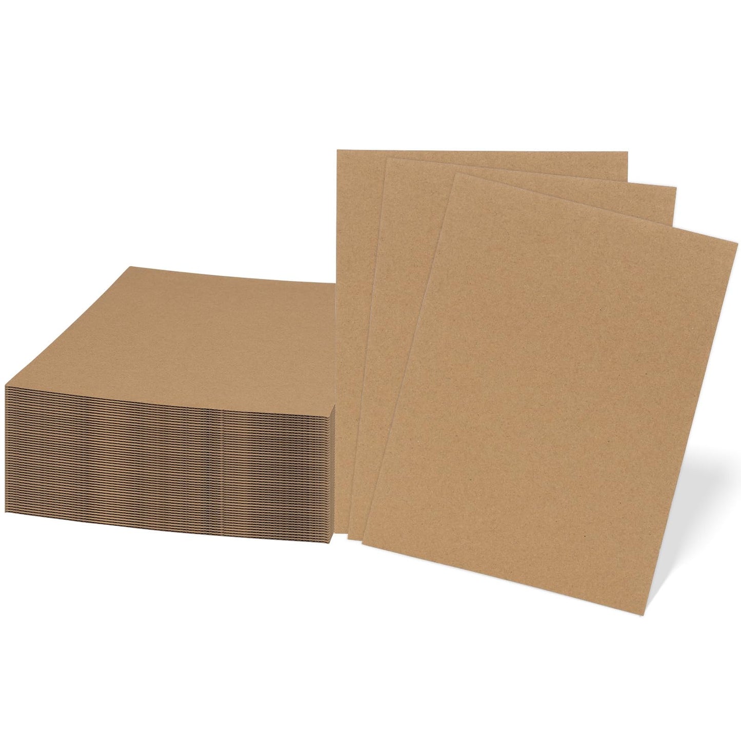 RLAVBL 50 Pack 9x12 Corrugated Cardboard Sheets, Flat Cardboard Inserts for Shipping, Mailing, Packing, DIY Crafts