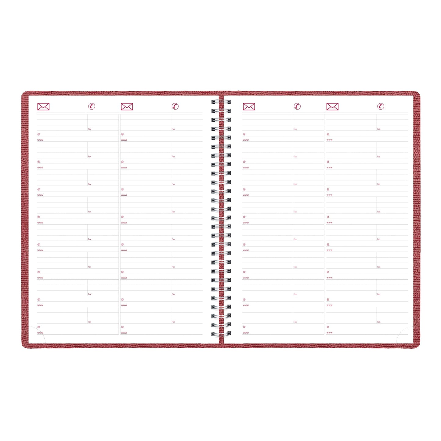 Brownline® 2026 Essential Weekly Planner, Appointment Book, 12 Months, January to December, Twin-Wire Binding, 11" x 8.5", Red (CB950.RED-26)