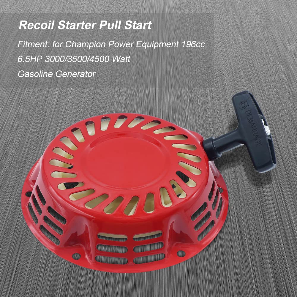 Triumilynn Recoil Starter Pull Start for Champion 196CC 6.5HP 3000 3500 4000 Watt Power Equipment 46558 46561 46596 46533 46534 46535 46539 46540 46551 46553 46554