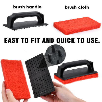 BVOPLME Griddle Cleaning Kit for Blackstone 14 Pieces, Griddle Cleaning Kit with Grill Stone, Griddle Scraper, & Griddle Brush, Flat Top Grill Cleaning Kit Easy to Clean on Hot or Cold Surfaces