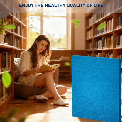 4 Pack 65-160 HRV Replacement Filter Compatible with Lifebreath 150/195/200/300 Heat Recovery Ventilator, Reusable Square Air Exchanger Filter, Improves Indoor Air Quality
