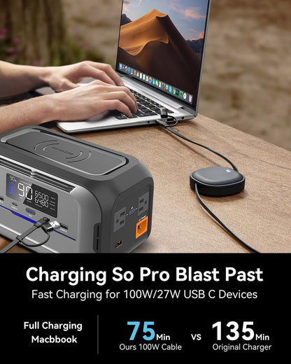 MINLU 5-in-1 Retractable Multi Charging Cable, 100W 2Pack Multiple Charger Cable Charging Cord Fast Charging and Data Sync with USB A/C for iPhone,iPad,Samsung Galaxy,MacBook,iPad,Tablets,PS & More