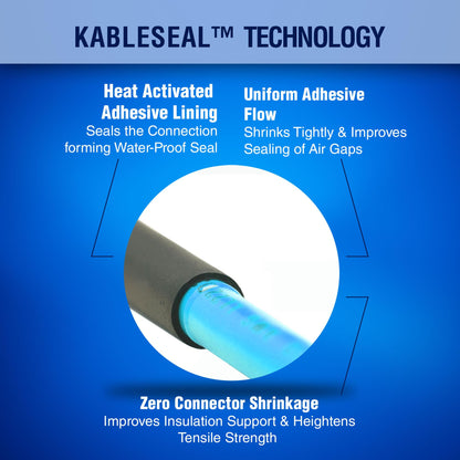 New Age America® 450pcs KableSeal™ Solder Seal Wire Connector Kit | AWG 26-10 | Marine Grade & IP67 Water Proof | Color Coded | Self Soldering Wire Terminals | Wire Terminals | w/Case | UL Certified