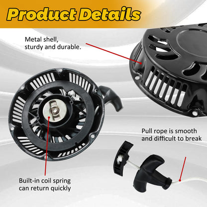 WOTIAN 420cc Recoil Starter Assembly for Predator Pull Start 13hp Engine Replacement Parts 60340/60349 for Pressure Washers/Water Pumps/Blowers/Generator