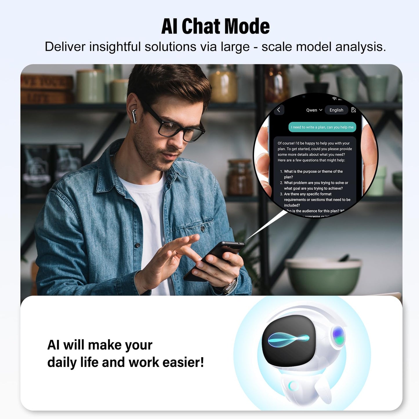 Ai Translation Earbuds Real Time, 3-in-1 Buletooth 5.4 Translator Earbuds with 5 Translation Modes/164 Languages/No Subscription Required, 48H Headphones Translator for Travel/Business/Leaning