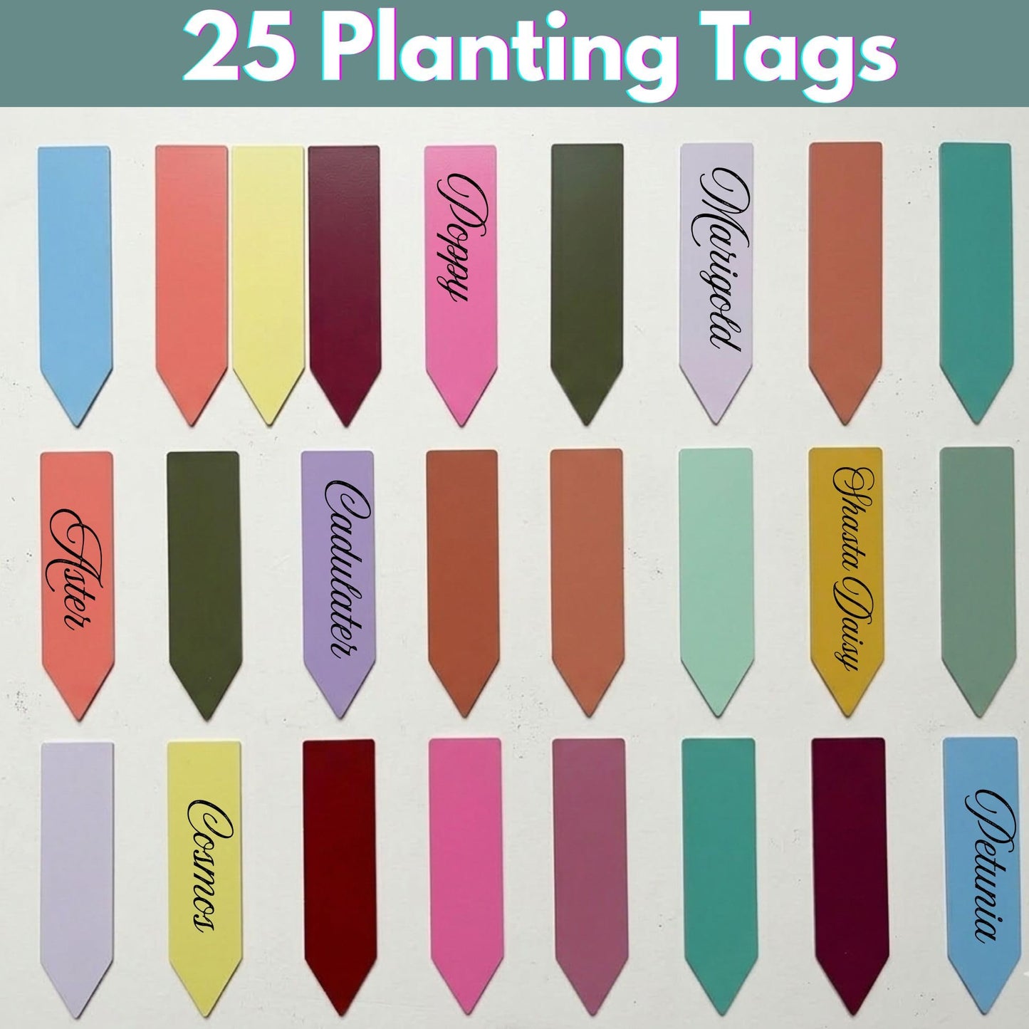 25 Packs Sachets Flowers Varieties Heirloom Seeds Packets Seeds with 25 Planting Labels 100% Non-GMO. Sachets de graines potagères
