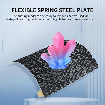 IdeaFormer-3D PEO PEI Magnetic Build Plate for Creality K1/K1C 235x235mm, Diamond PEO Textured PEI Spring Steel Print Bed for Ender 3 S1/Ender 3 S1 Pro/Ender 5 S1/Ender 3 V3 SE/KE/Ender 3 V2/Neo