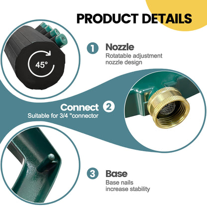 Sprinkler for Yard, Rotating Garden Sprinkler for Large Area Coverage, Lawn and Yard Adjustable Sprinklers
