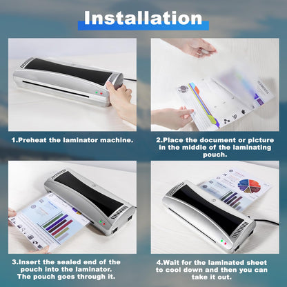 (100 Packs) NefLaca 8.9" x 11.4" Thermal Laminating Pouches, 5 mil Laminating Sheets Clear Letter Size Plastic Paper