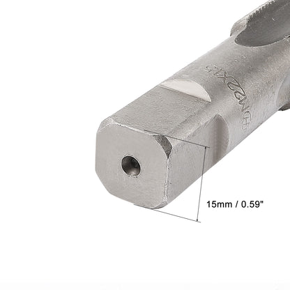 uxcell Metric Hand Tap M22 Thread 1.5 Pitch 4 Straight Flutes H2 Alloy Tool Steel Bottom & Taper Screw Tap Set Tapping Tools for Repairing 1 Pair