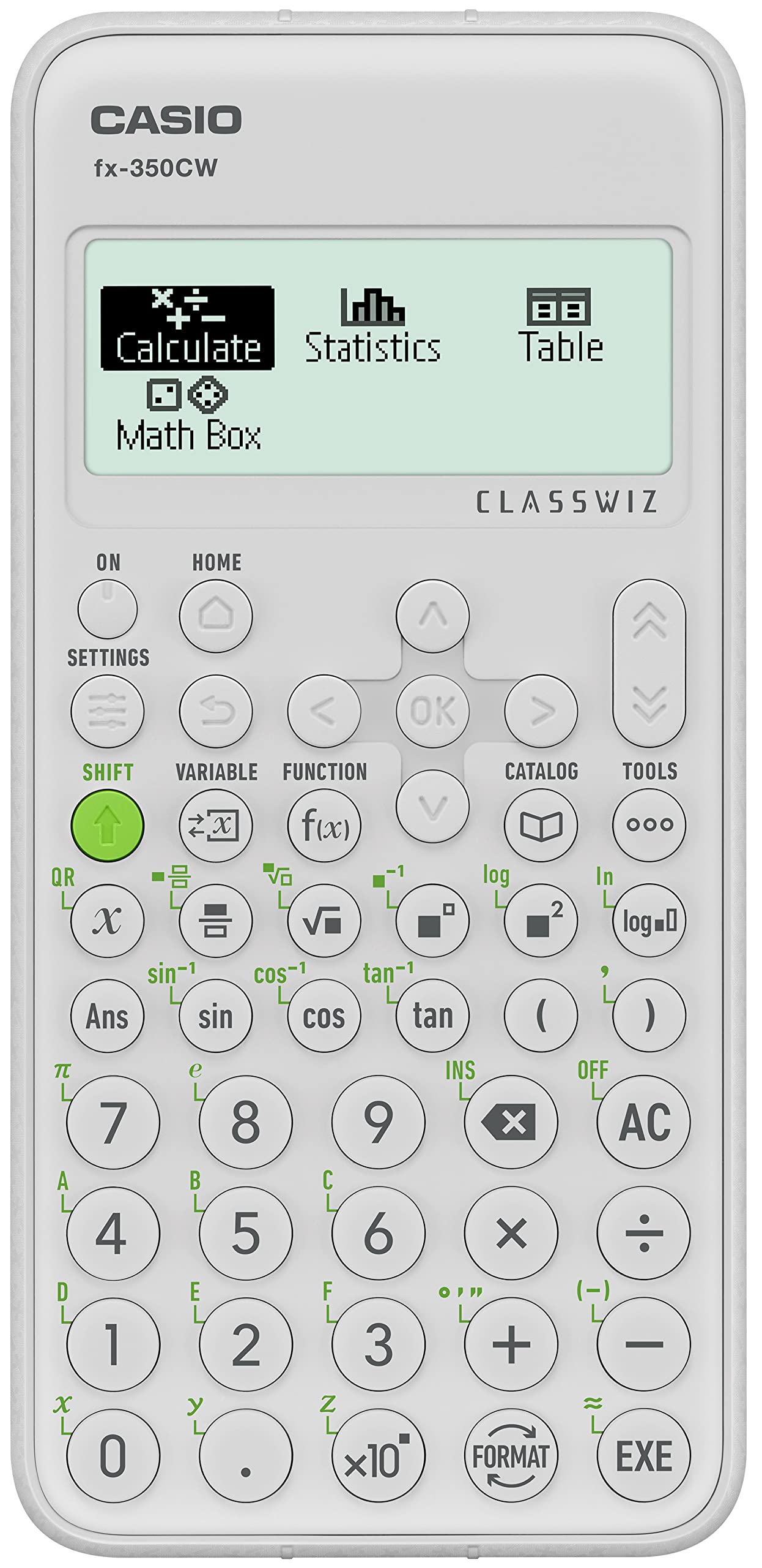Casio FX-350CW Scientific Calculator with Over 290 Functions and 4 Grayscale HD Natural Display