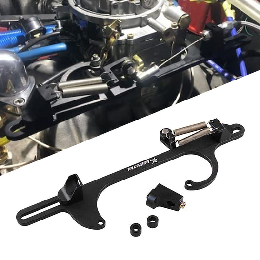 RYANSTAR RACING Aluminum Throttle Cable Bracket 4150 4160 Series Throttle Brackets Billet Adjustable Black