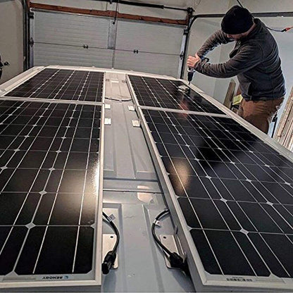 Renogy 2 Sets Solar Panel Mounting Z Bracket Set of 4 Units RV Boat Off Grid Roof