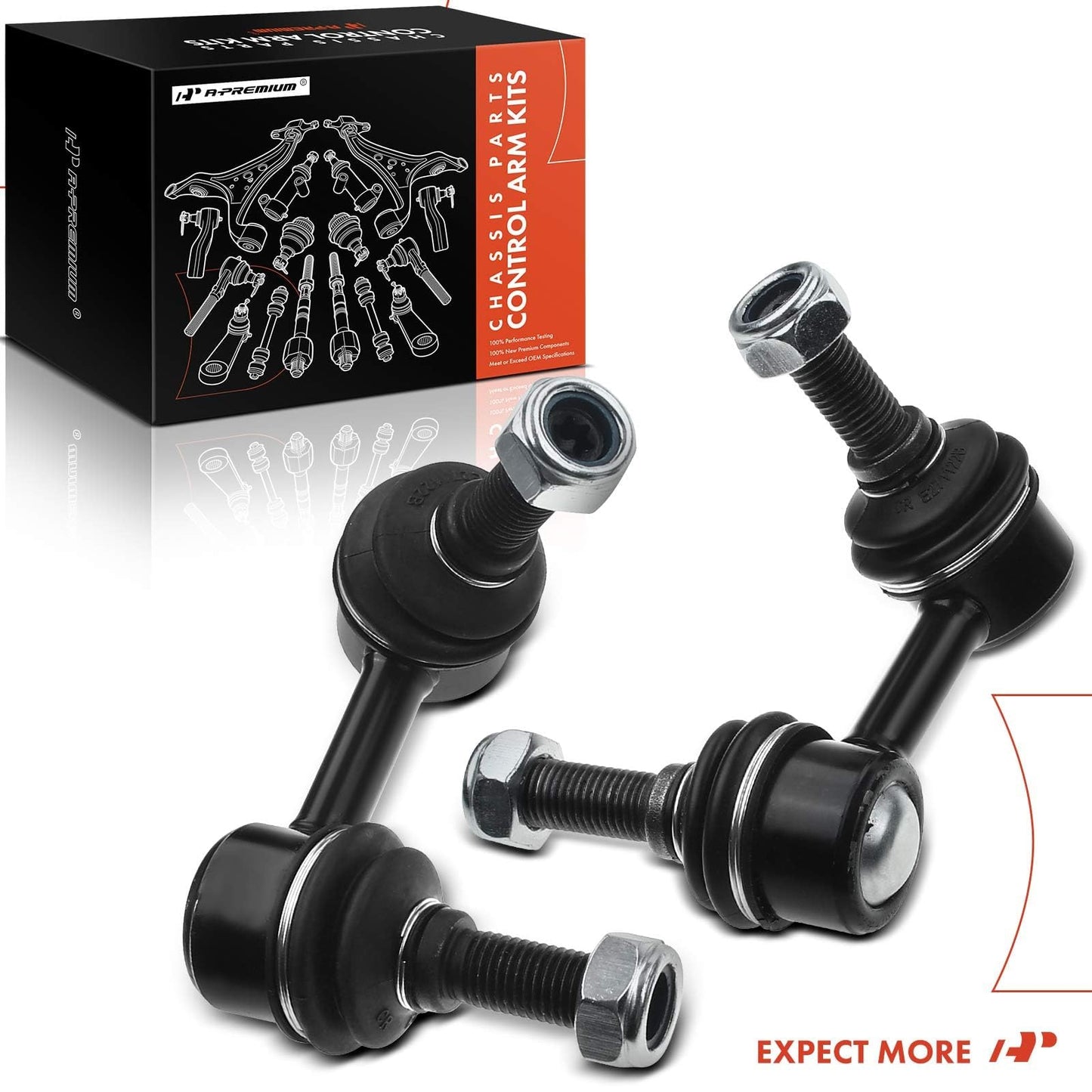 A-Premium 2 x Front Sway Bar Links Stabilizer Bar Links, Compatible with Nissan Frontier 2005-2019, Pathfinder 2005-2012, Xterra 2005-2015, Suzuki Equator 2009-2012