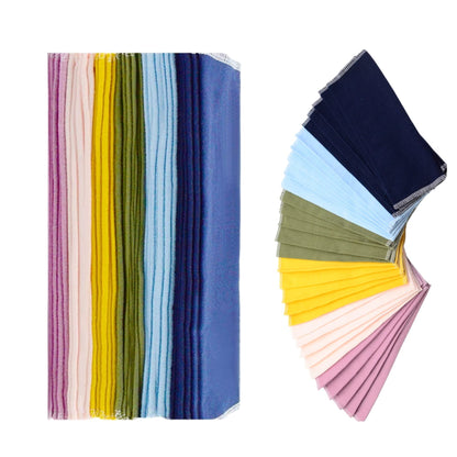 Minasuki Reusable Paperless Paper Towels - Zero Waste Eco Friendly Washable Paper Towel,Lint Free Highly Absorbent Kitchen Cleaning Cloths,30 Pack Fast Drying Solid Color Cloth Napkins 10x10 Inches
