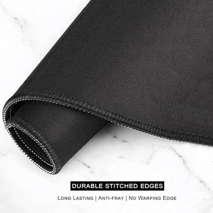 Auhoahsil Desk Mouse Pad, Large Gaming Mousepad, XXL Desk Pad, Extended Long Superior Micro-Weave Cloth Non-Slip Rubber Big Computer Mouse Mat for Gamer, Office & Home, 35" x 15", Abstract Monstera