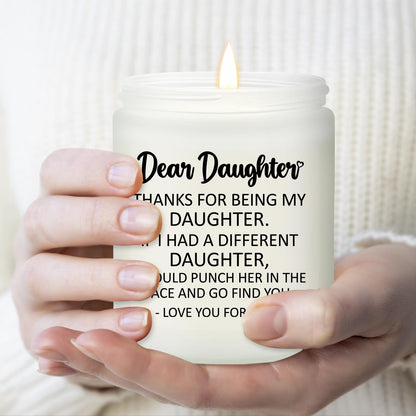 Volufia Daughter Gifts from Mom, Dad - Christmas Mothers Day Birthday Gift for Daughter - Lavender Scented Candle
