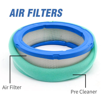 Vkinman 2Pack 394018 272490 Air Filter with Pre Cleaner Replacement for BS 841359 392642 394018S, Replacement for John Deere LG394018JD