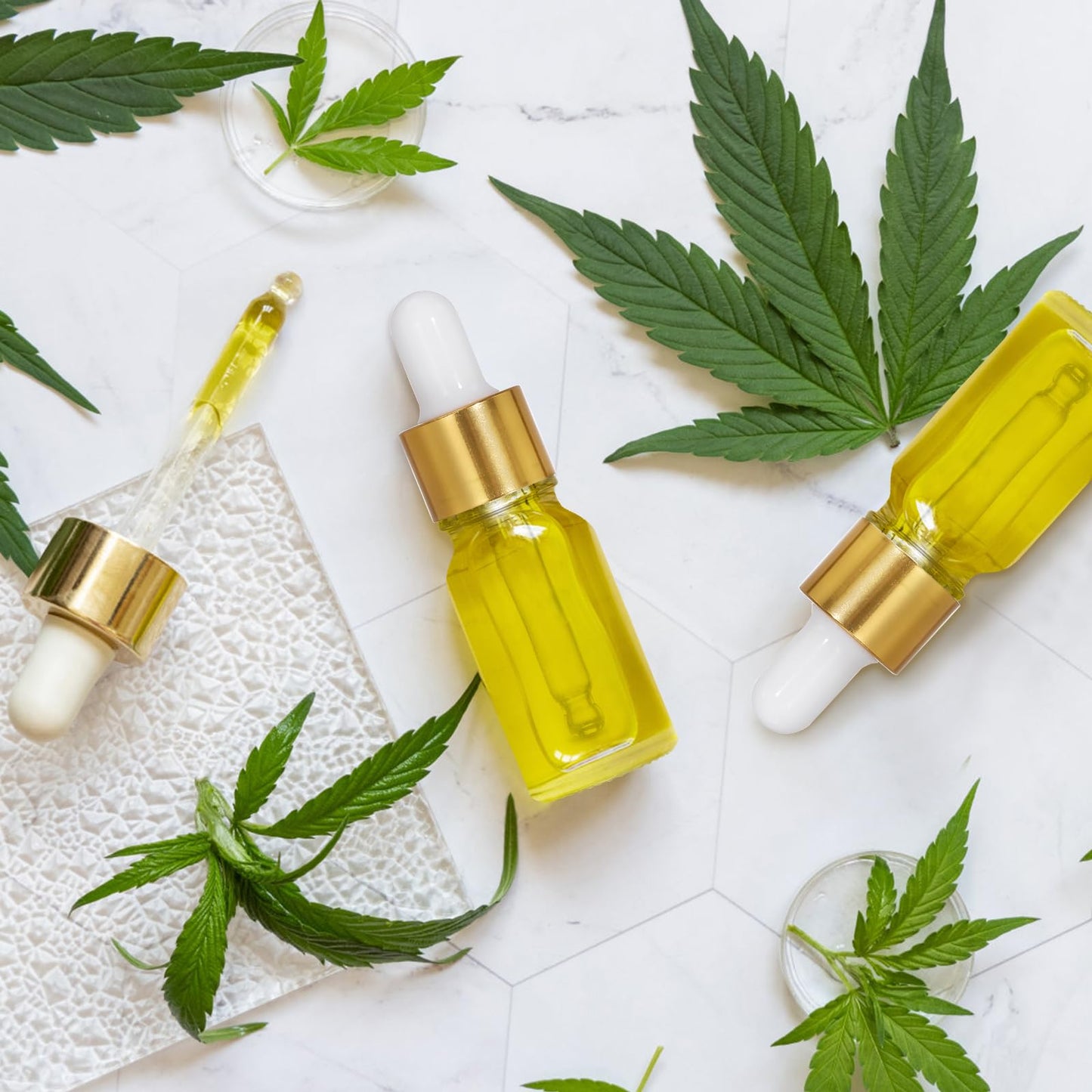 Kingrol 40 Pack 10ml Clear Glass Dropper Bottles, Tincture Bottle, Empty Bottle with dropper for Essential Oils, Perfumes, Aromatherapy