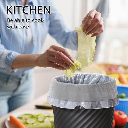 Bathroom Garbage Can 3 Pack 6.8L/1.8 Gallon Small Garbage Can, Round Plastic Trash Can, Slim Waste Basket for Bedroom, Bathroom, Kitchen, Living Room, Office, Car, RV, Fits Under Sink