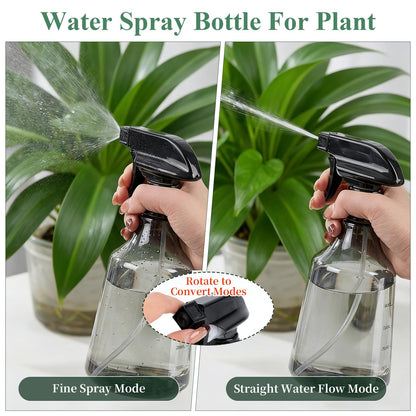 Boocalny 3Pcs Watering Can Indoor Plants Set,350ml Stainless Steel Long Spout Plant Watering Pot & 250ml Squeeze Bottle& 500ml Mist Spray Bottle,Mini Indoor Watering Can for House Garden Potted Flower