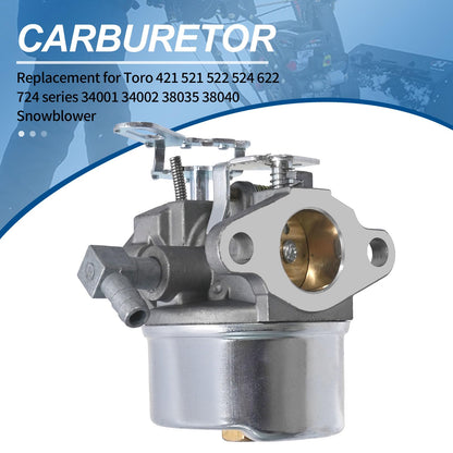SYOWADA 632107 Carburetor Replacement For Toro 521 524 724 Series 34001 34002 38035 38040 Snowblower, 640105 Carb Replacement For Tecumseh Hs50 Hsk40 Hsk50 Hssk40 Hssk50 Hssk55 Lh195Sa