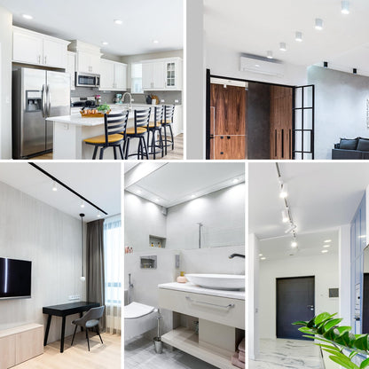 DiCUNO GU10 LED Bulbs, 6000K Daylight White, 5W (50W Equivalent) 500lm, Non-Dimmable MR16 Spotlight Bulbs, GU10 Base for Track & Recessed Lighting, 10-Pack