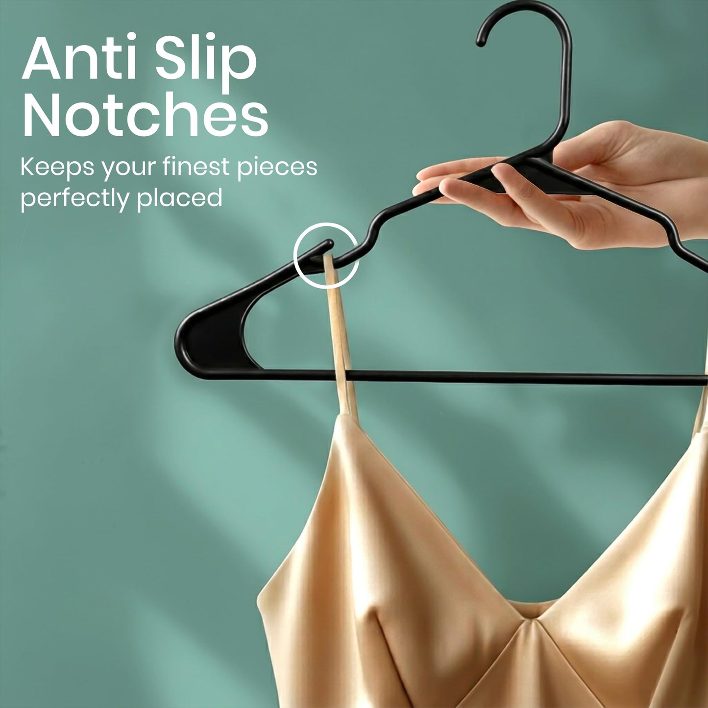 Utopia Home Plastic Hangers, 30 Pack, Clothes Hangers with Shoulder Grooves, Durable Space Saving Coat Hanger for Shirts, Pants, Skirts, Jackets, Blouses, Dresses and Everyday Wardrobe Use (Black)