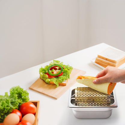 ZEAYEA Stainless Steel Butter Wheel, Butter Roller to Spread Butter Evenly, Bread Butter Spreader Wheel for Picnics, Barbecue, Grill, Indoor and Outdoor Use