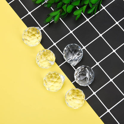 MerryNine 20 Pack Sun Catcher Indoor Window, 30mm/1.18" Clear K9 Crystal Suncatcher for Windows Hanging, DIY Prisms Rainbow Maker for Windows, Home, Garden, Wedding Feng Shui Party Crystal Decor