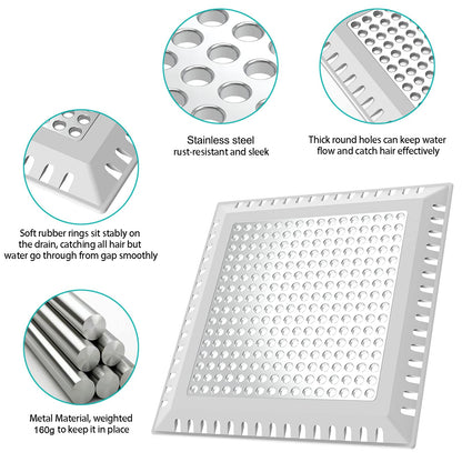 Aojuxix Shower Drain Hair Catcher/Drain Protector/Shower Drain Cover for Bathroom Floor Drain
