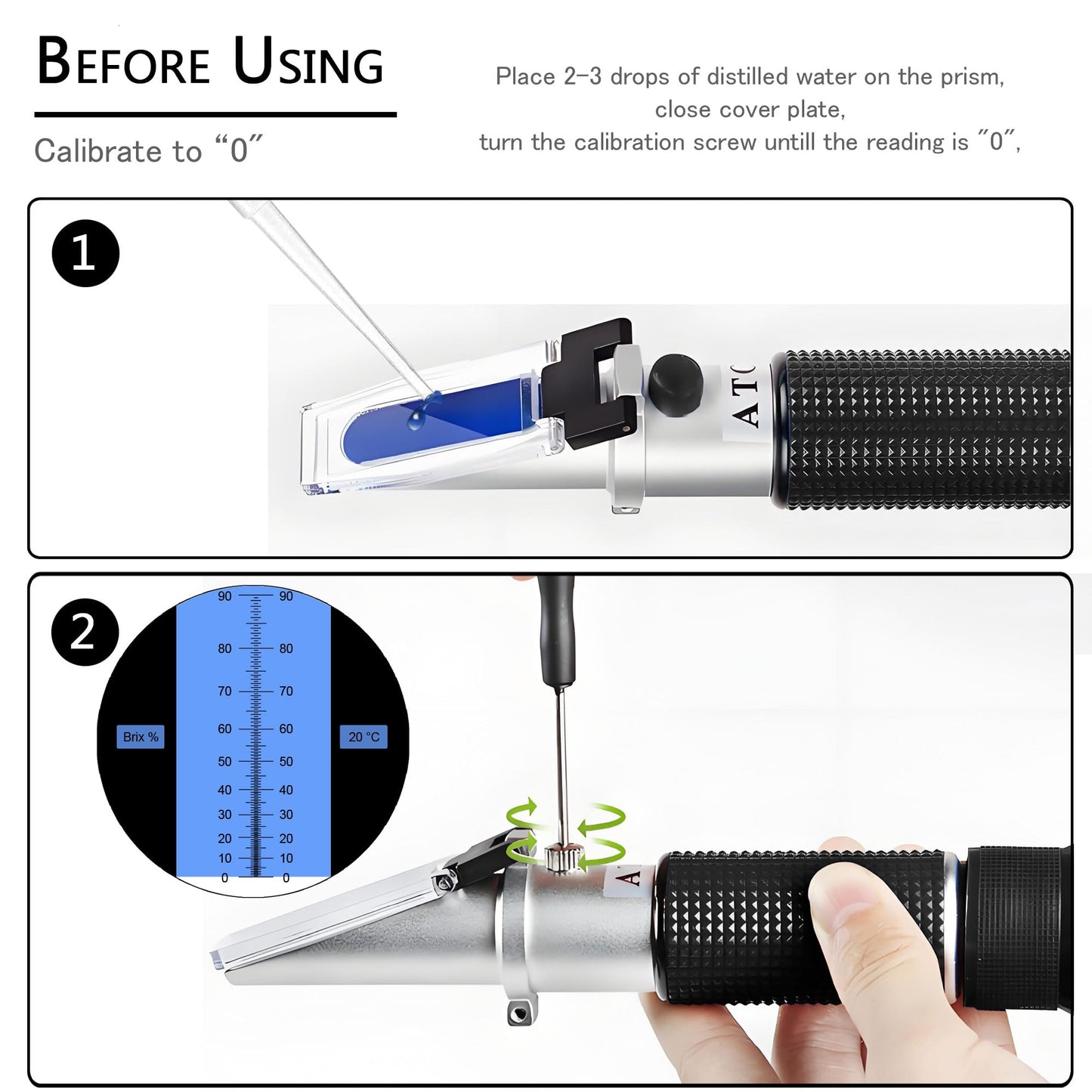 0-90% Brix Meter Refractometer,V-Resourcing Portable Hand Held Sugar Content Measurement for Sugar, Food, Fruit, Beverages Honey