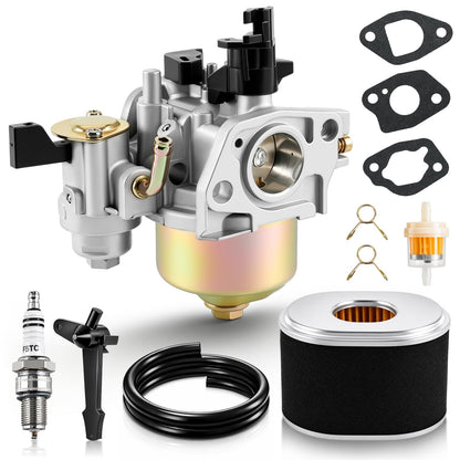 Carbhub GX160 Carburetor for Honda GX120 GX140 GX160 GX168 GX200 5HP 5.5HP 6.5HP Engine with Air Filter Spark Plug Fuel Filter Replaces 16100-ZH8-W61 16100-ZE1-814 16100-ZE1-825