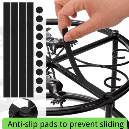 Cedilis 2 Pack Chicken Feeder Stand, Heavy Duty Iron Stand for Chicken Coop Poultry Feeder and Waterer Buckets Indoor Outdoor, Black