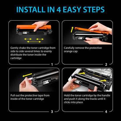 Smart Ink Compatible Toner Cartridge Replacement for HP 17A CF217A (with CHIP) to use with Laserjet Pro M102a M102w M130 M130a M130fn M130fw M130nw (2 Combo Pack)