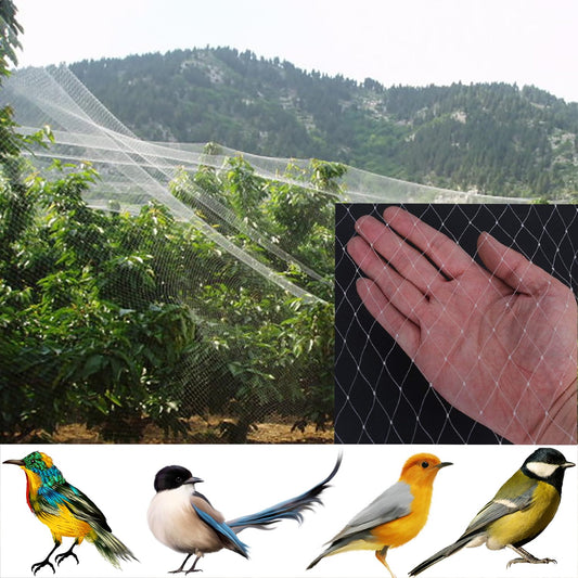 VASLON 33 x 16 Ft Anti Bird Net Reusable Nylon Anti Bird Mesh Netting Garden Bird Netting Protect Plants Fruit Trees Crops from Birds Rodents Deer Poultry