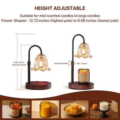 Dimmable Candle Wax Warmer, Homelist Candle Warmer Lamp with Timer for New Home, Mondern Warmers Flower Lamp, House Warming Gifts for Sister, Women, Mom, Girlfriend, Couple