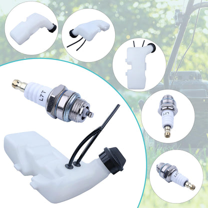 Atunee Gas Tank Fuel Tank 4137 350 0410 for Stihl FS80 FS80R FS85 HT75 FC75 FC85 FS75 KM85 FS74 FH75 KW85 Trimmer Brushcutter with Cap Spark Plug