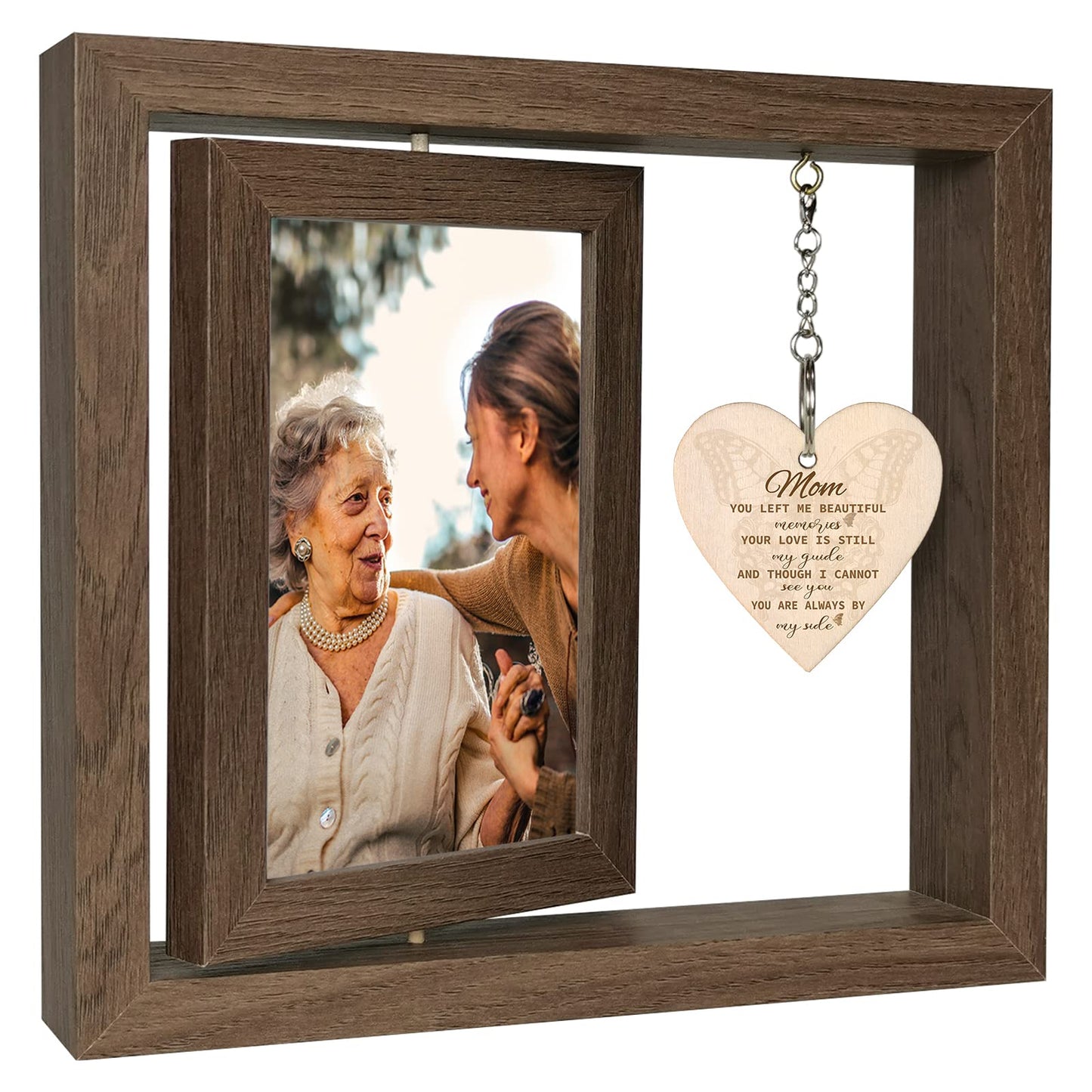 Sympathy Gifts for Loss of Mother, Mom Picture Frame Memorial Gifts for Loss of Mother Grief Condolence Bereavement Gifts, Display Two 4x6 Inch