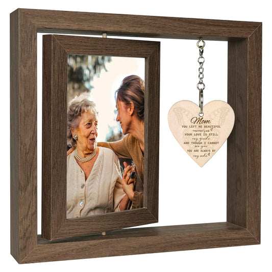 Sympathy Gifts for Loss of Mother, Mom Picture Frame Memorial Gifts for Loss of Mother Grief Condolence Bereavement Gifts, Display Two 4x6 Inch