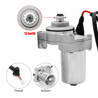Vkinman Electric Starter Motor Replacement for 50cc 70cc 90cc 100cc 110cc 125cc Dirt Bikes Go Karts ATVs Pit Bike Dune Buggy Sandrail Quad 4 Wheelers SSR Roketa Taotao Coolster Jonway